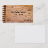 Carte De Visite mur de cabine de rondin (Devant / Derrière)