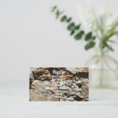 Carte De Visite Mur de carrière de roche #5 Nature (Debout devant)