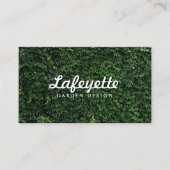 Carte De Visite Mur de feuilles vertes naturelles Conception écolo (Devant)