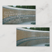 Carte De Visite Mur de la liberté commémorative 2ème guerre mondia (Devant / Derrière)