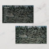 Carte De Visite Mur de pierres sèches (Devant / Derrière)