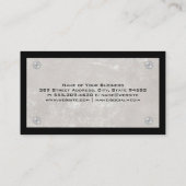 Carte De Visite Mur de texture | Vis métalliques | Bordure noire (Dos)