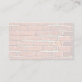 Carte De Visite Mur en brique rouge texturé (Dos)