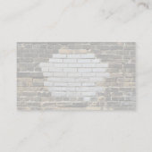 Carte De Visite Mur en briques de ville rapprochée (Dos)