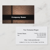 Carte De Visite Mur en briques rouges texturé (Devant / Derrière)