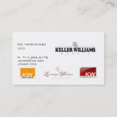 Carte De Visite Mur en mer de kilowatt (Dos)