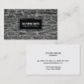 Carte De Visite Mur en pierre (Devant / Derrière)