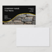 Carte De Visite mur en pierre empilé (Devant / Derrière)