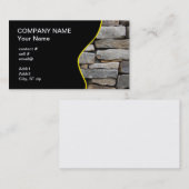 Carte De Visite mur en pierre empilé (Devant / Derrière)