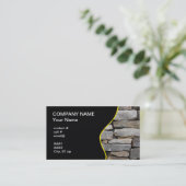Carte De Visite mur en pierre empilé (Debout devant)