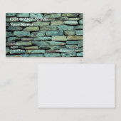 Carte De Visite mur en pierre empilé (Devant / Derrière)