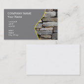 Carte De Visite mur en pierre empilé (Devant / Derrière)