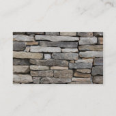 Carte De Visite mur en pierre empilé (Dos)