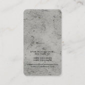 Carte De Visite Mur gris artistique vertical Design unique (Dos)