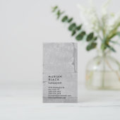 Carte De Visite Mur gris vertical professionnel tendance (Debout devant)