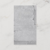 Carte De Visite Mur gris vertical professionnel tendance (Dos)