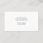 Carte De Visite Mur noir texturé (Dos)