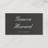 Carte De Visite Mur noir texturé (Devant)