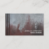 Carte De Visite Mur Peint Grunge, Peintre & Décorateur (Devant)