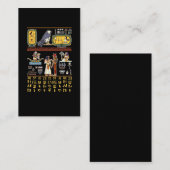 Carte De Visite Mural égyptien Hiéroglyphes Égypte (Devant / Derrière)