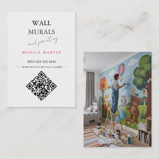 Carte De Visite Mural Painter  (Devant / Derrière)