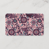 Carte De Visite Mûre Groovy Psychedelic 60s 70s Floral (Devant)