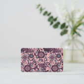 Carte De Visite Mûre Groovy Psychedelic 60s 70s Floral (Debout devant)