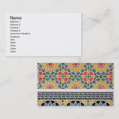 Carte De Visite Murez les tuiles du mihrab de la mosquée de Cheykh (Devant / Derrière)