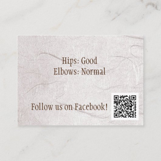 Carte de visite Murphys (Dos)