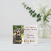 Carte de visite Murphys (Debout devant)