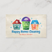 Carte De Visite Murs Souriants Services de nettoyage (Devant)