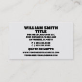 Carte De Visite Muscle de la Garde de sécurité (Dos)