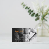 Carte De Visite Muscles personnels d'entraîneur et de forme (Debout devant)