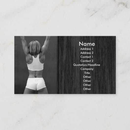 Carte De Visite Musculation (Devant)
