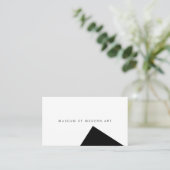 Carte De Visite Musée angle minimal avant et arrière solide (Debout devant)