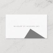 Carte De Visite Musée angle minimal avant et arrière solide (Devant)