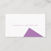 Carte De Visite Musée angle minimal avant et arrière solide (Devant)
