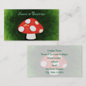Carte De Visite Mushroom de Cute (Devant / Derrière)