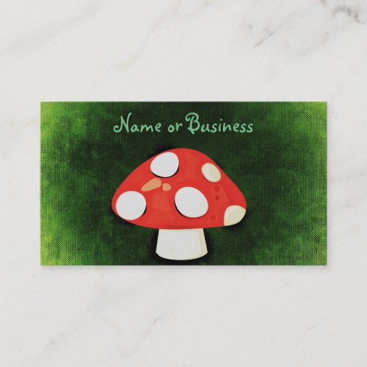 Carte De Visite Mushroom de Cute (Devant)