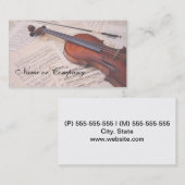 CARTE DE VISITE MUSIC (Devant / Derrière)