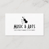 Carte De Visite Music Instructeur Business Card (Devant)