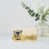 Carte De Visite Music Instruments Event Organizer DJs Player (Debout devant)