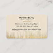 Carte De Visite Music Instruments Event Organizer DJs Player (Dos)