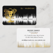 Carte De Visite Music Instruments Event Organizer DJs Player (Devant / Derrière)