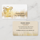 Carte De Visite Music Instruments Event Organizer DJs Player (Devant / Derrière)