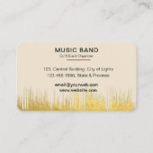 Carte De Visite Music Instruments Event Organizer DJs Player (Dos)