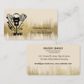 Carte De Visite Music Instruments Event Organizer DJs Player (Devant / Derrière)