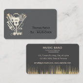 Carte De Visite Music Instruments Event Organizer DJs Player (Devant / Derrière)