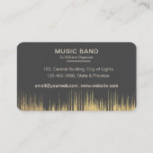 Carte De Visite Music Instruments Event Organizer DJs Player (Dos)