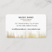 Carte De Visite Music Instruments Event Organizer DJs Player (Dos)